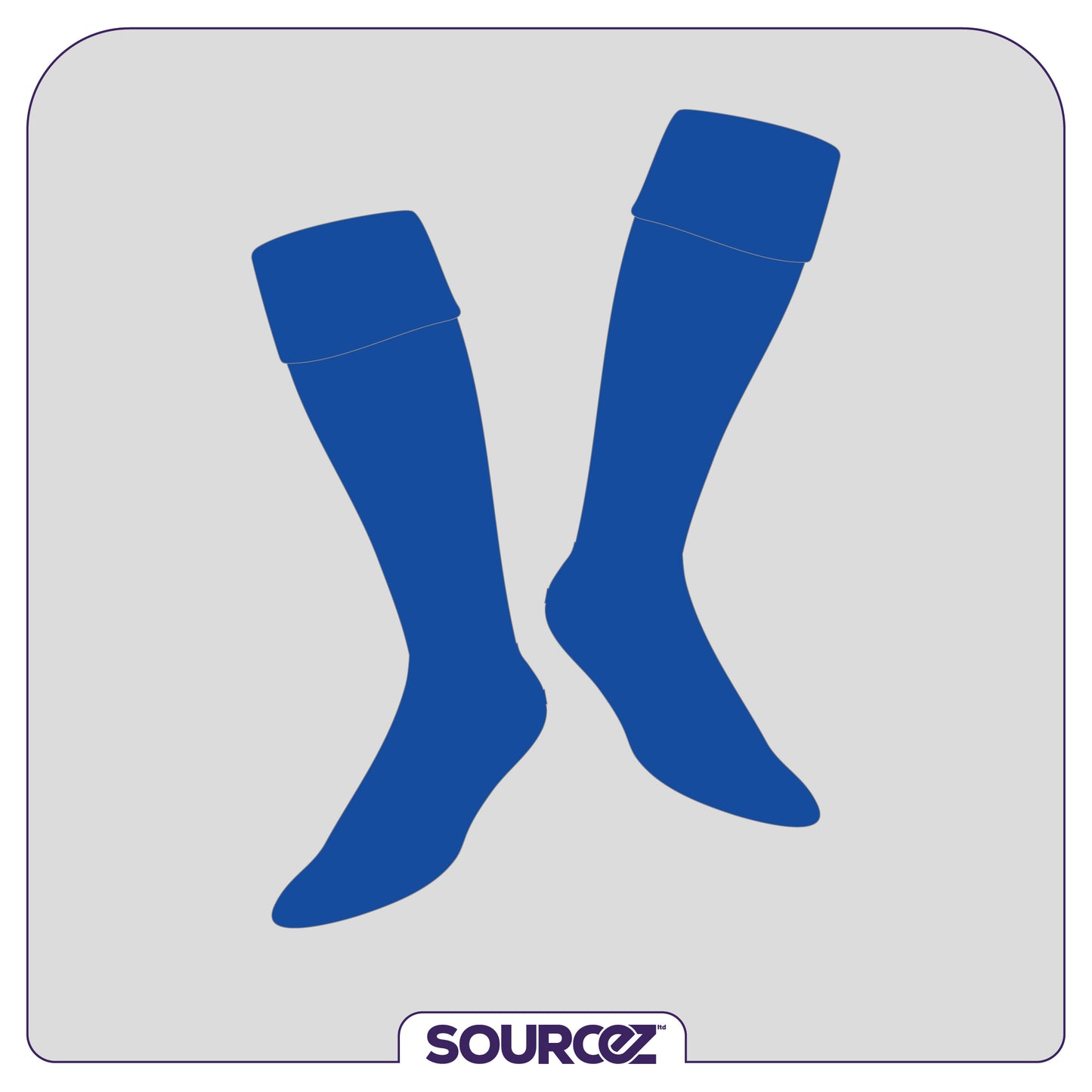Euro Doctors Blue Playing Socks