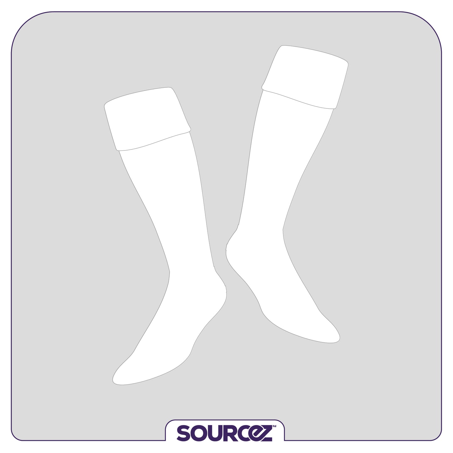 Euro Doctors White Playing Socks