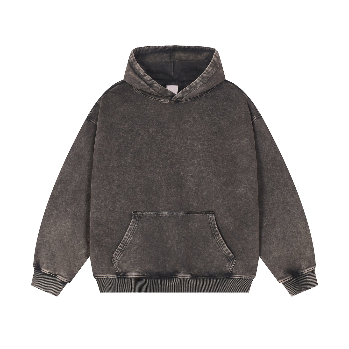 Heavy 420gsm Stone Wash Fleece Hoodie - Adult