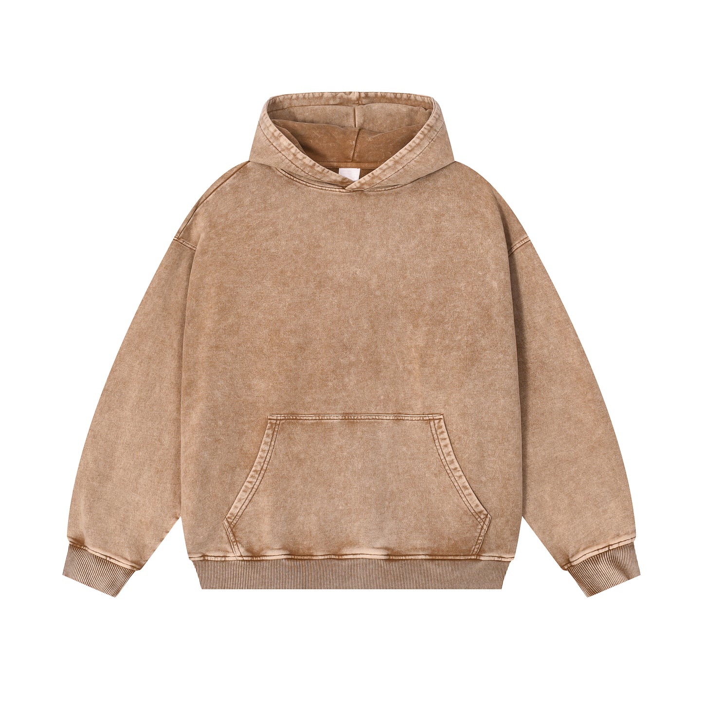 Heavy 420gsm Stone Wash Fleece Hoodie - Adult