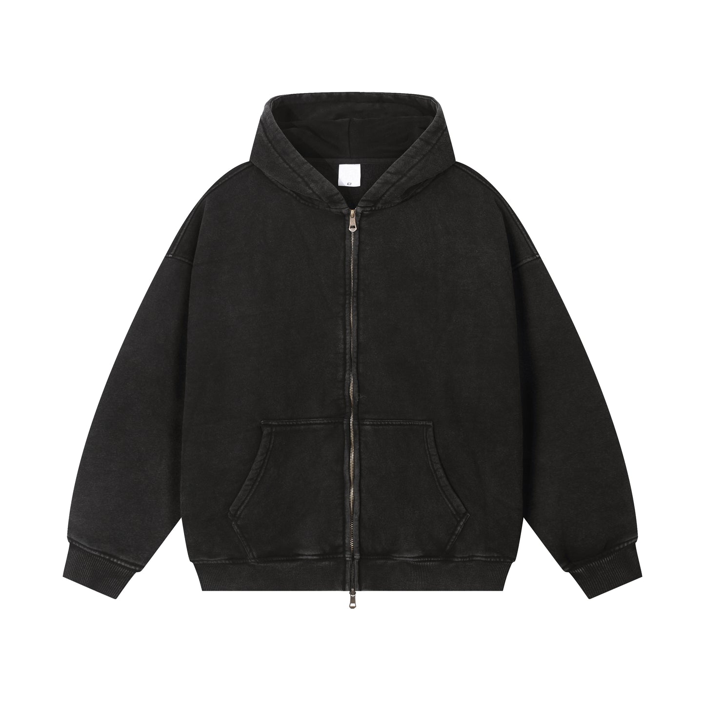 Medium 350gsm Smooth Blend Zipped Earthed Hoodie - Adult