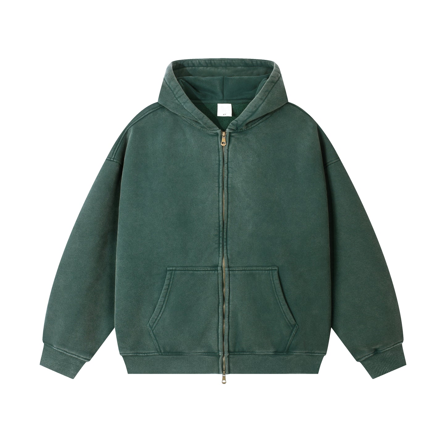 Medium 350gsm Smooth Blend Zipped Earthed Hoodie - Adult