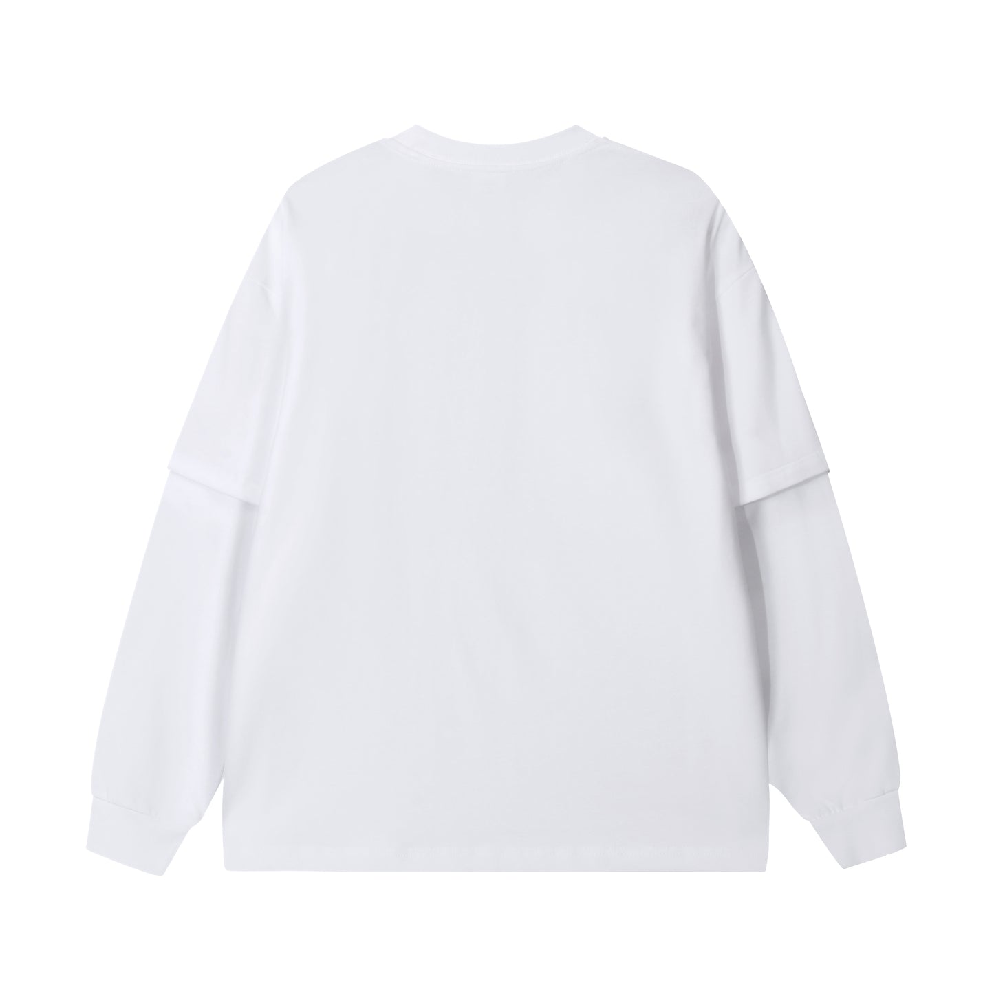 Heavy 300gsm Oversized Fake Long Sleeve Tee - Adult