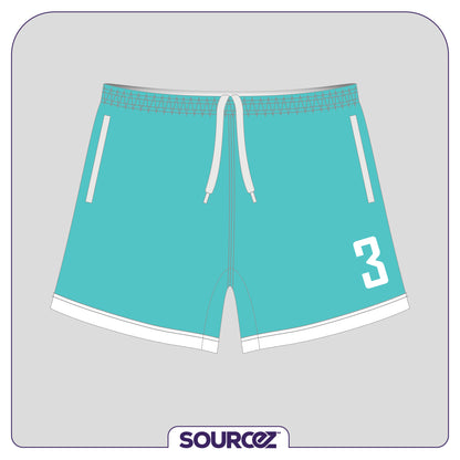 Euro Doctors Teal White Classic Playing Shorts