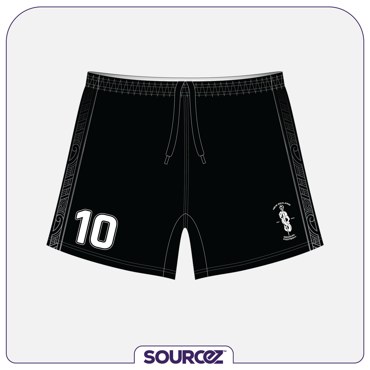 NZ Medical Football Home Classic Playing Shorts