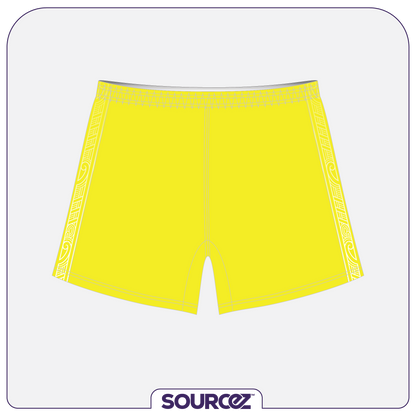 NZ Medical Football Yellow Goalie Classic Playing Shorts