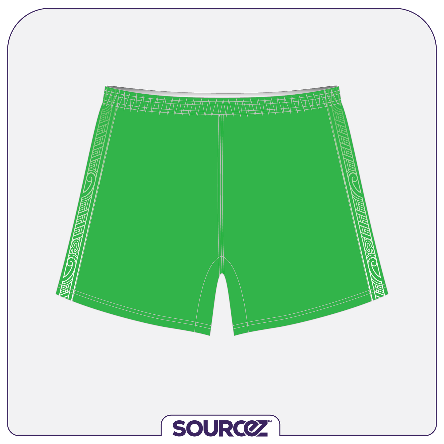 NZ Medical Football Green Goalie Classic Playing Shorts