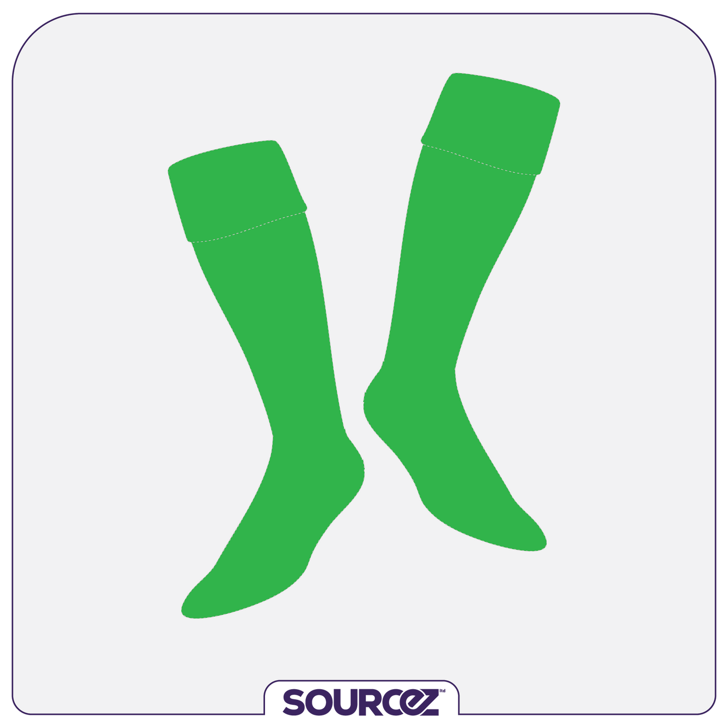 NZ Medical Football Green Playing Socks