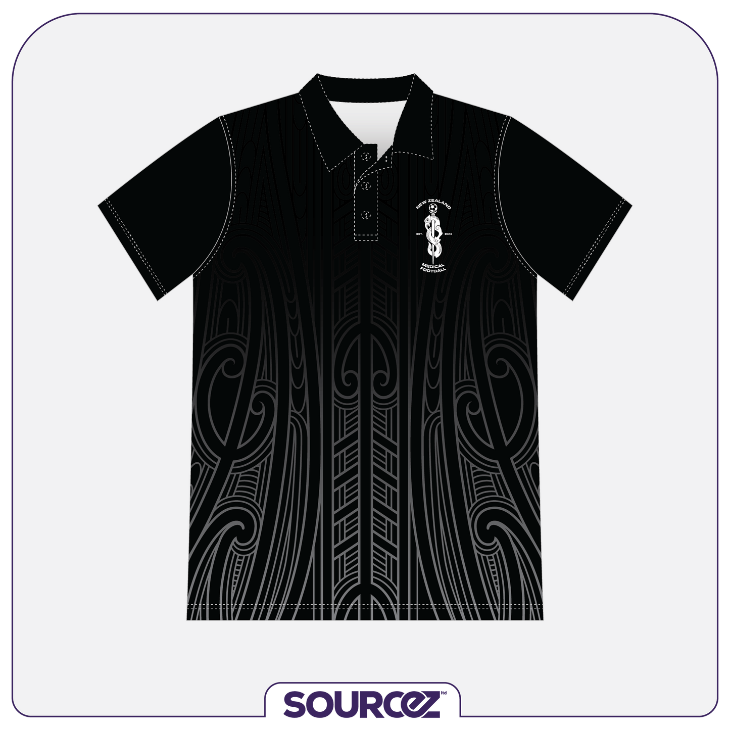 NZ Medical Football Supporters Classic Fit Polo
