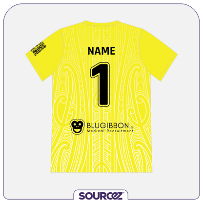 NZ Medical Football Yellow Goalie Classic Playing Top