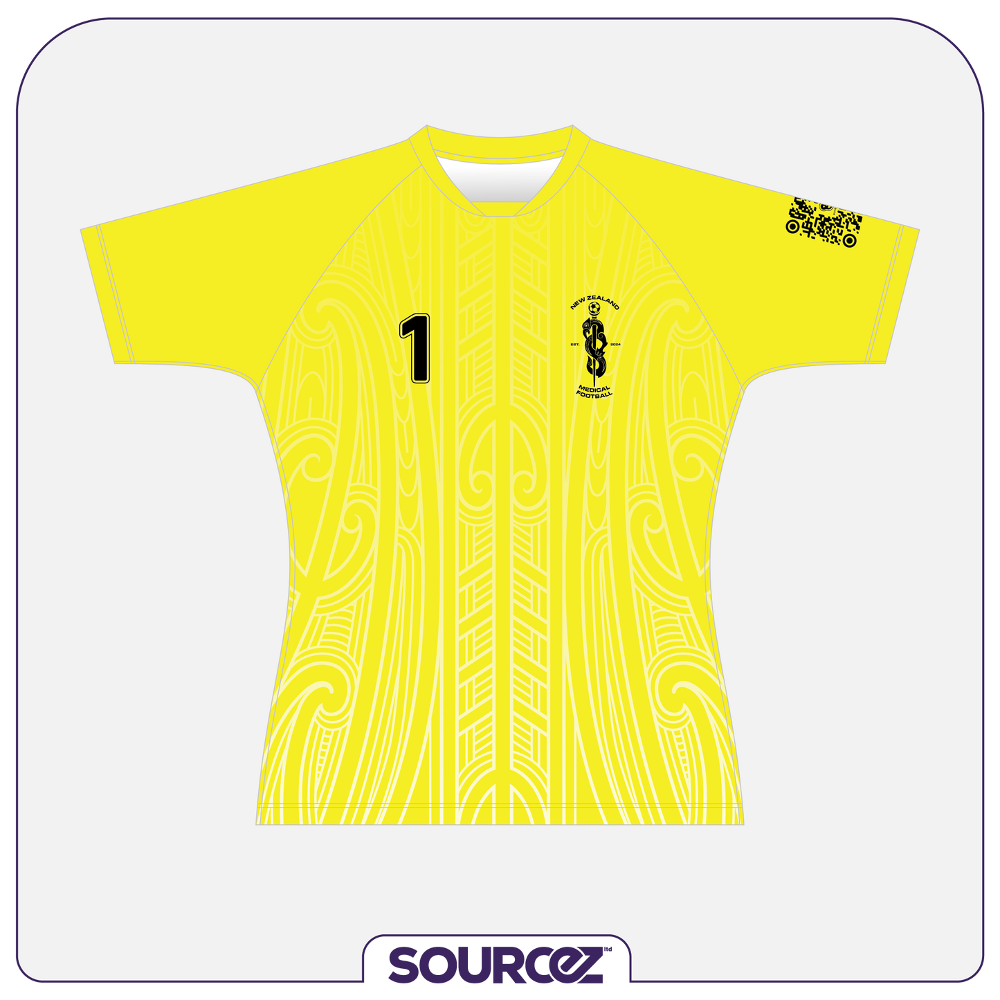 NZ Medical Football Yellow Goalie Classic Playing Top