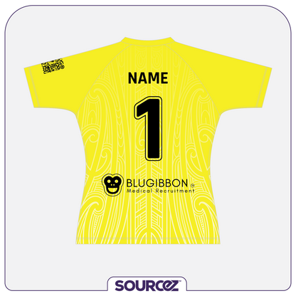 NZ Medical Football Yellow Goalie Classic Playing Top