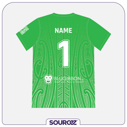 NZ Medical Football Green Goalie Classic Playing Top