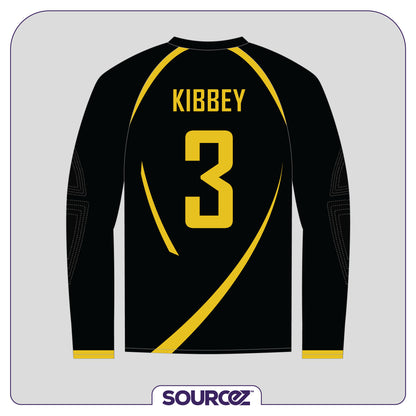 Euro Doctors Black Gold Longsleeve Goalie Top