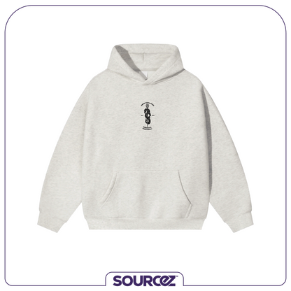 NZ Medical Football Grey Medium 360gsm Regular Fit Hoodie / Adult