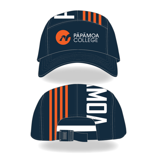 Papamoa College  5 Panel  Cap with Plastic Clip Enclosure