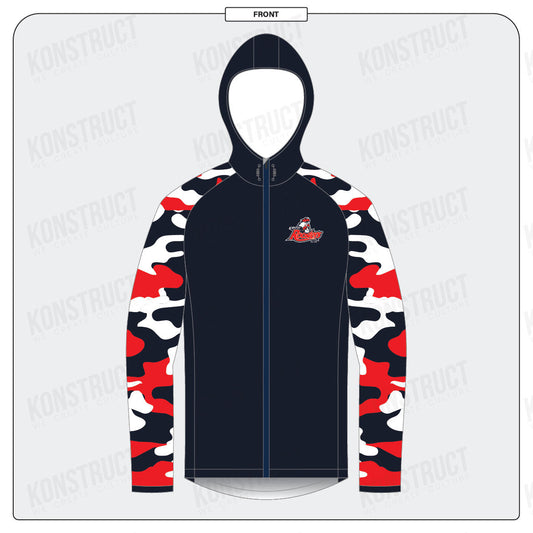 Roosters Rugby League 2026 Full Zip Rain Jacket with Hood / Adult