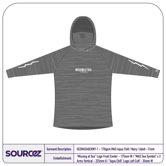 Missing at Sea Aqua Chill Long Sleeve - Adult / Grey