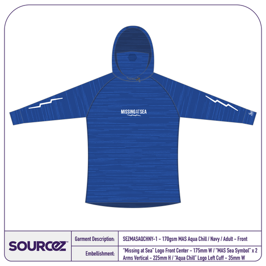 Missing at Sea Aqua Chill Long Sleeve - Adult / Royal
