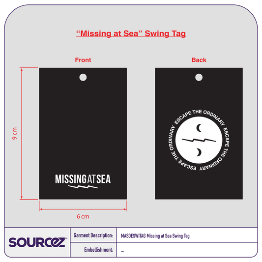 Missing at Sea Swing Tag