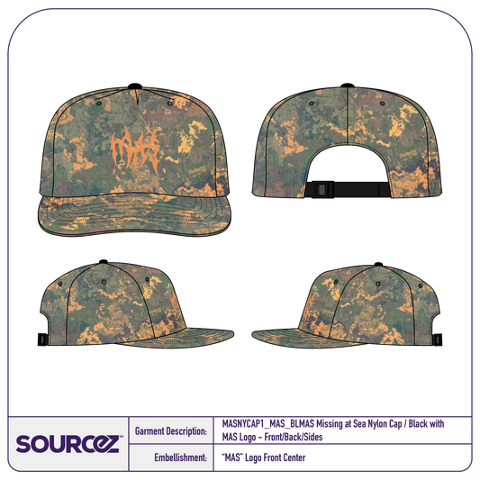 Missing at Sea Polyester Twill Cap / Camo