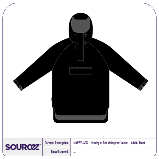 Missing at Sea Waterproof Jacket - Adult