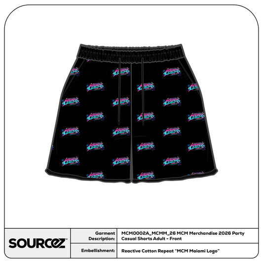 MCM Merchandise 2026 Party Casual Shorts / Adult