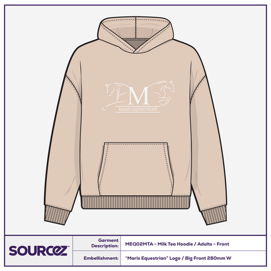 Maris Equestrian Milk Tea Hoodie / Adults