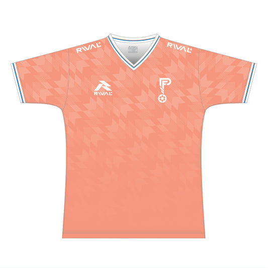 Logan Football Peach Set.S Tee V-Neck / Adults