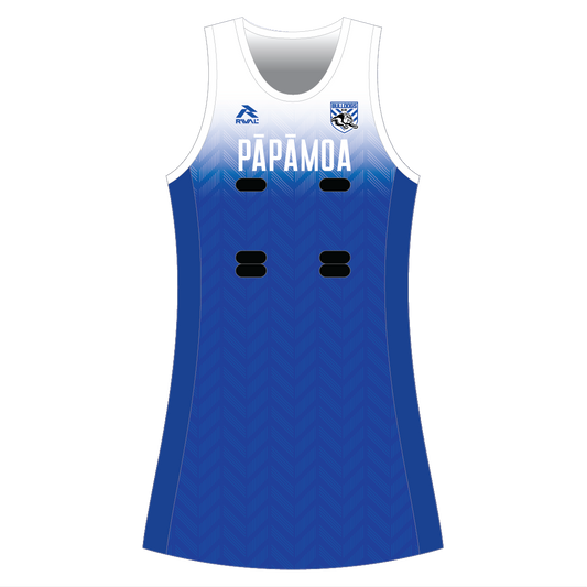 Bulldogs RLSC Seniors Side Panel Standard Netball Dress / Ladies