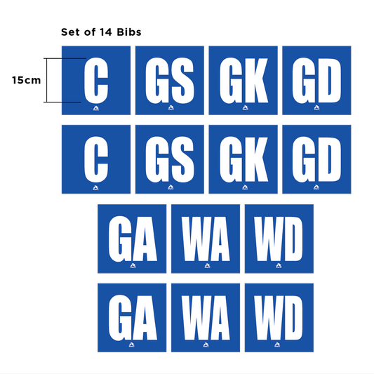 Bulldogs RLSC  Netball Bibs / Ladies GA,GK etc
