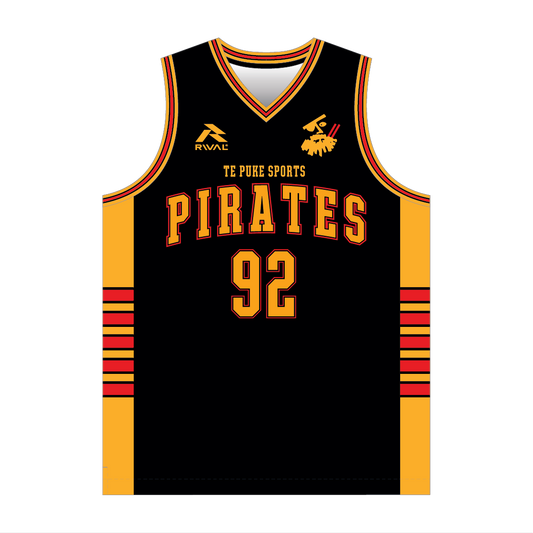 Te Puke Sports Seniors Basketball Street Style Singlet / Adult