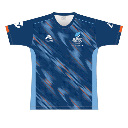 Rugby on the Beach  Generic T-Shirt Rnd Neck w Side Panel / Adult