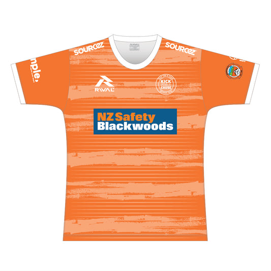 Kick for a Cause Orange NZ S Select ONE SS T-Shirt Rnd Neck / Adult
