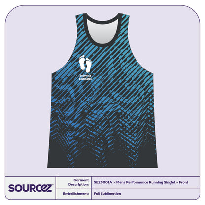 Bodywise Mens Performance Running Singlet