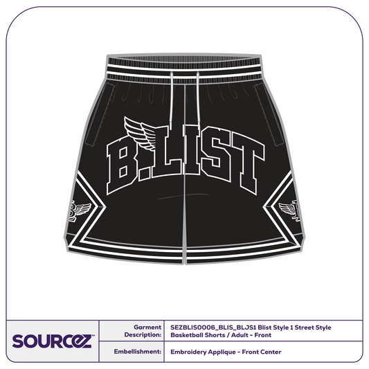 BList BList Style 1 Street Style Basketball Shorts / Adult