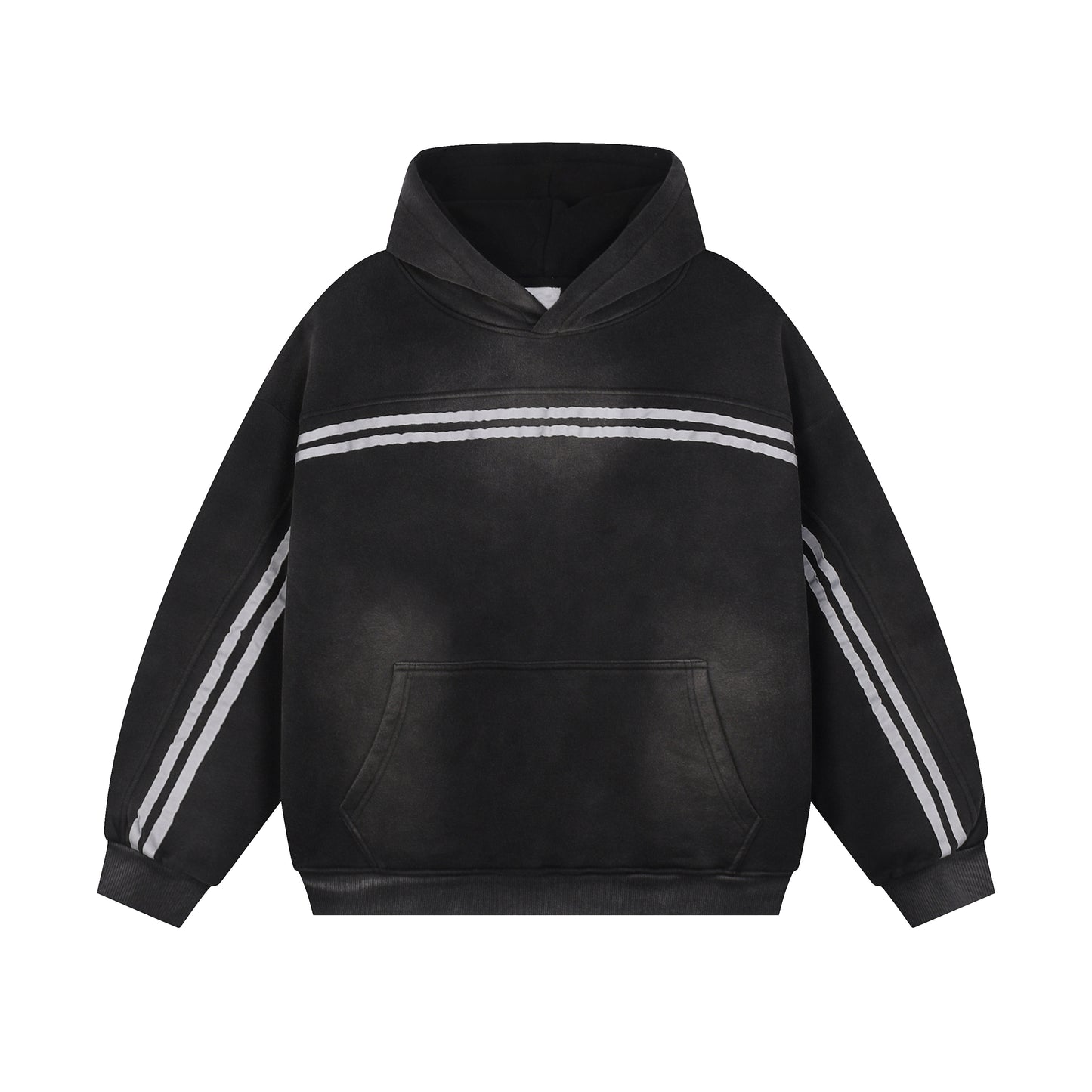 Medium 320gsm Fleece Blend Taped Hoodie - Adult