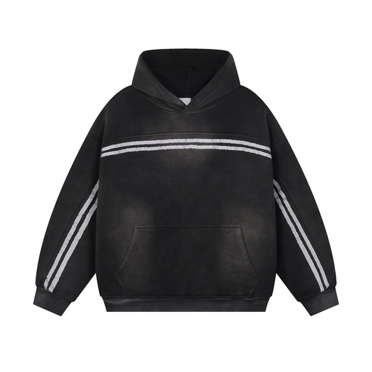 Medium 320gsm Fleece Blend Taped Hoodie - Adult