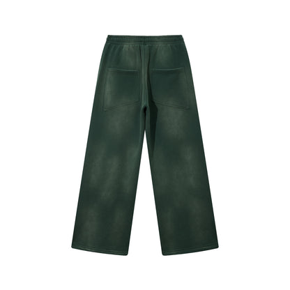 Heavy 350gsm Elasticated Stone Wash Trackies - Adult