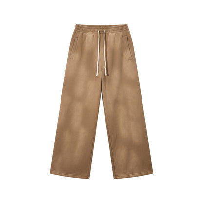 Heavy 350gsm Elasticated Stone Wash Trackies - Adult