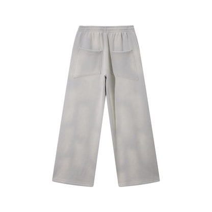 Heavy 350gsm Elasticated Stone Wash Trackies - Adult