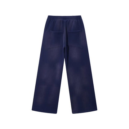 Heavy 350gsm Elasticated Stone Wash Trackies - Adult