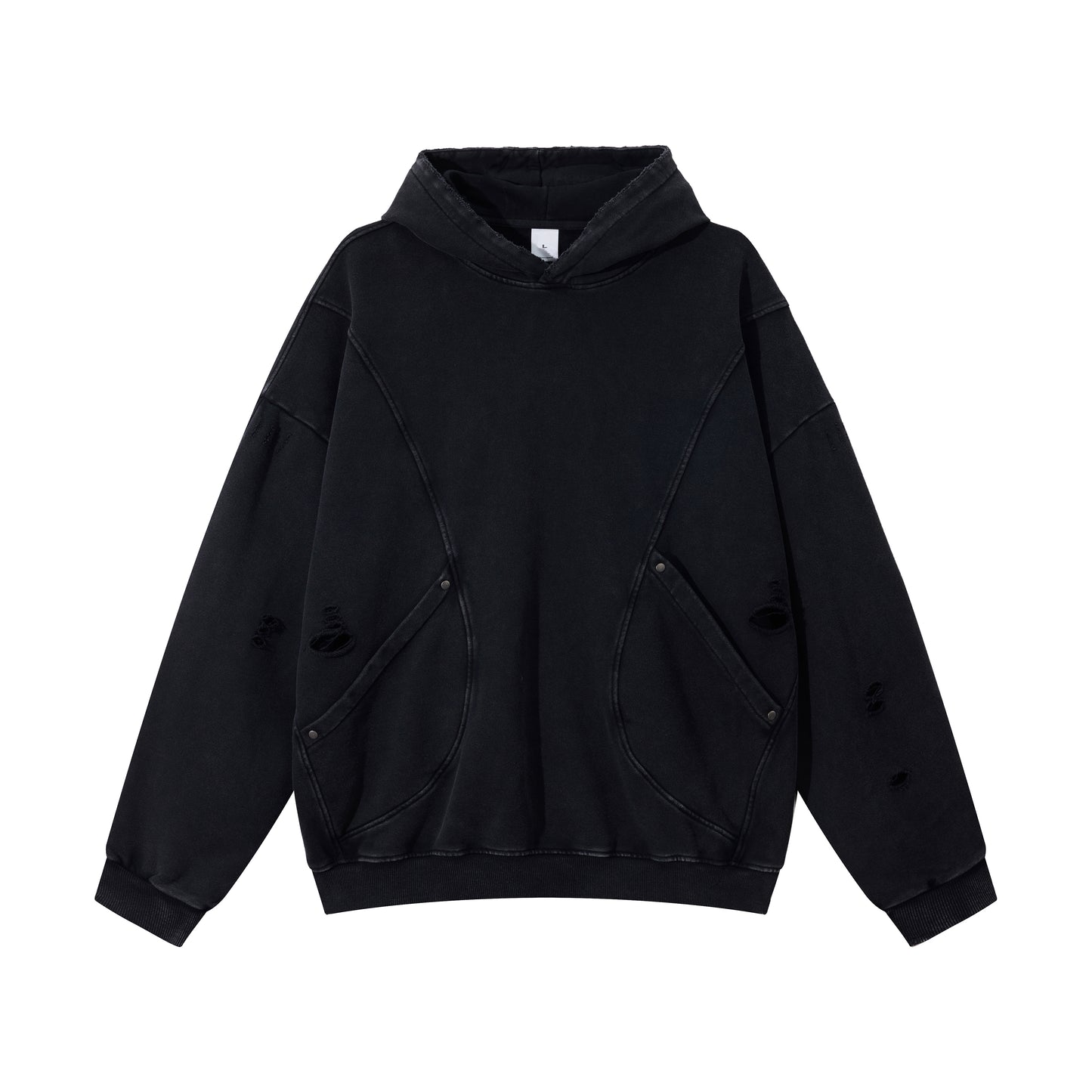 Medium 340gsm Oversized Cotton Hoodie - Adult