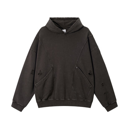 Medium 340gsm Oversized Cotton Hoodie - Adult