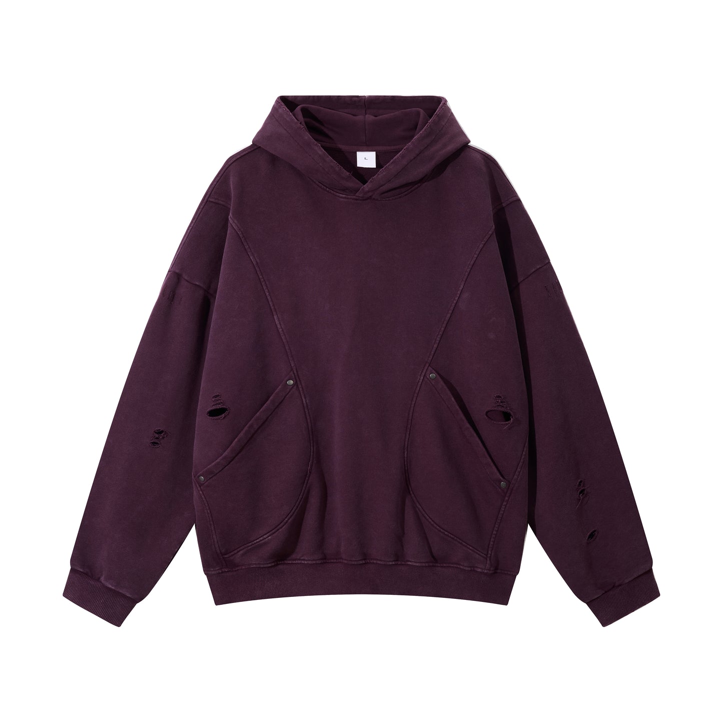 Medium 340gsm Oversized Cotton Hoodie - Adult