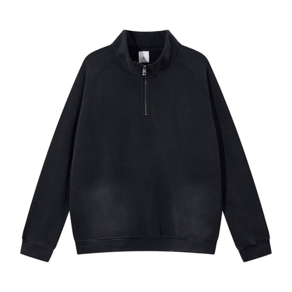Heavy 365gsm Oversized Quarter Zip Hoodie - Adult