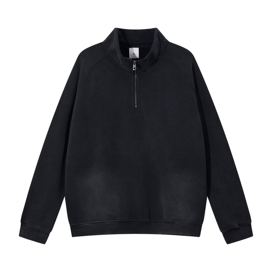 Heavy 365gsm Oversized Quarter Zip Hoodie - Adult