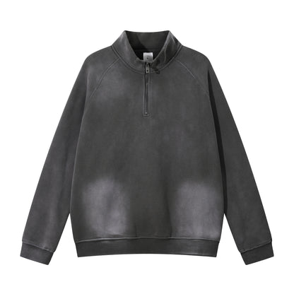 Heavy 365gsm Oversized Quarter Zip Hoodie - Adult