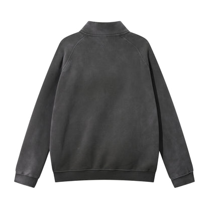 Heavy 365gsm Oversized Quarter Zip Hoodie - Adult