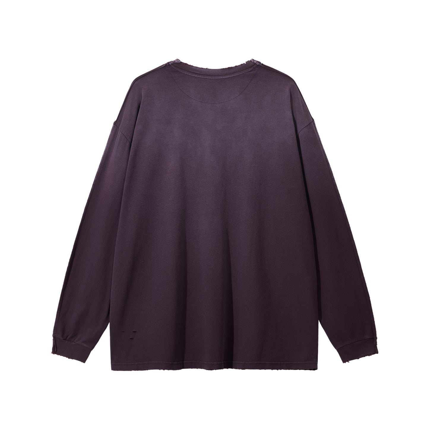 Medium 275gsm Distressed Loose Hem Crewneck T-Shirt - Adult